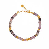 Bracelet boracay coquillage coloré - ROSE
