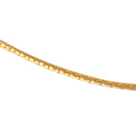 Collier doré maille haricot bombé