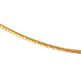 Collier doré maille haricot bombé