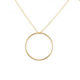 Collier doré anneau S M L ou XL - L