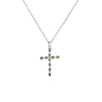 Luckyteam bijoux femme argent 925 collier croix labradorite
