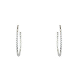 Créoles torsadées argent 925 S M L - Boucles d’oreilles