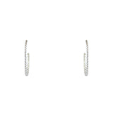 Créoles torsadées argent 925 S M L - Boucles d’oreilles