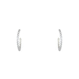 Créoles torsadées argent 925 S M L - S - Boucles d’oreilles