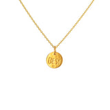 Collier doré et médaille best maman