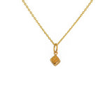 Collier doré et pendentif dé porte bonheur - Colliers