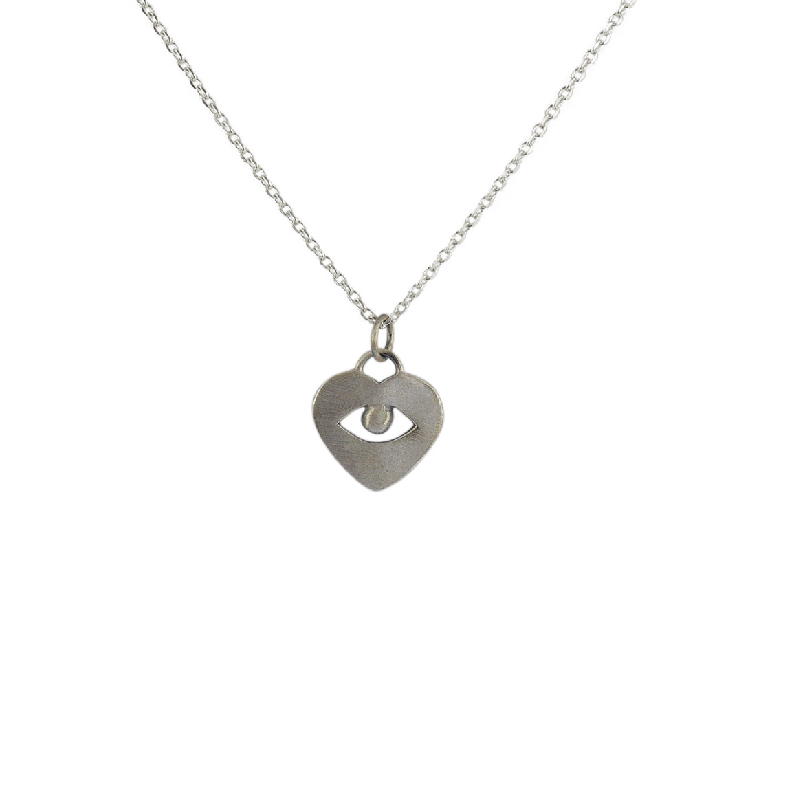 Luckyteam bijoux femme argent 925 collier coeur et oeil