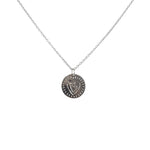 Collier argent 925 médaille maman chérie et coeur