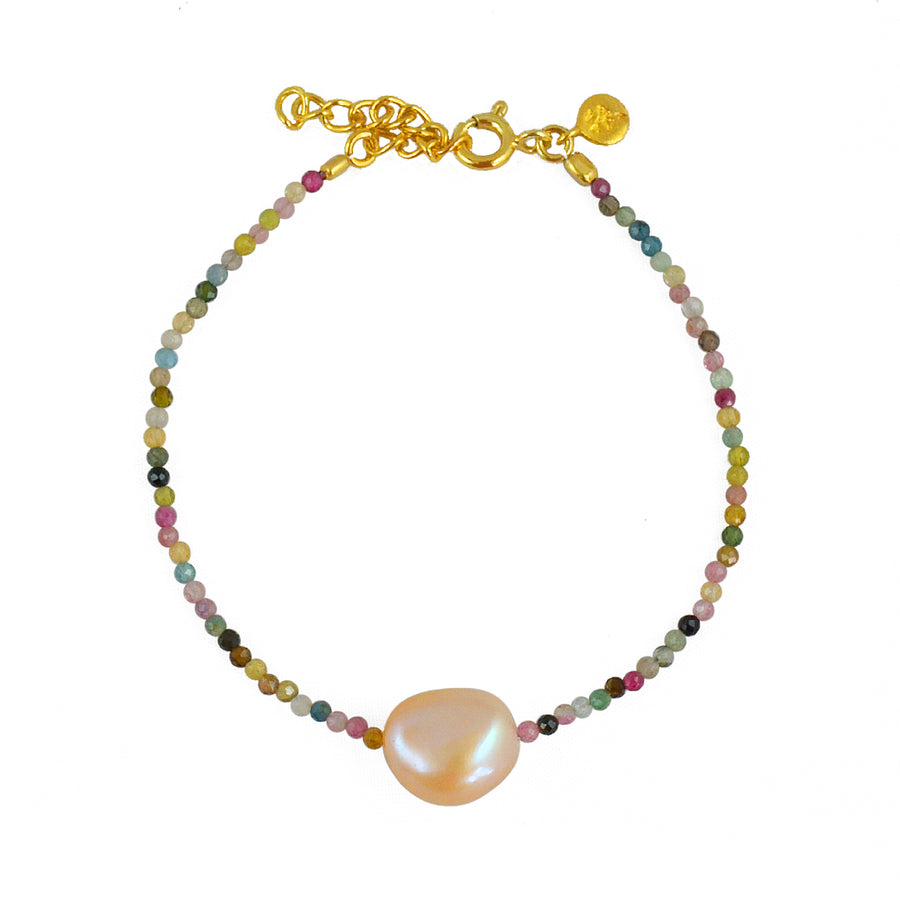 Bracelet perle et pierres fines - TOURMALINE - Bracelets