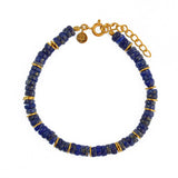 Bracelet doré et pierres heishi - LAPIS - Bracelets