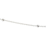 Collier argent maille boules espacées