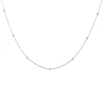 Collier argent maille boules espacées