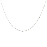 Collier argent maille boules espacées