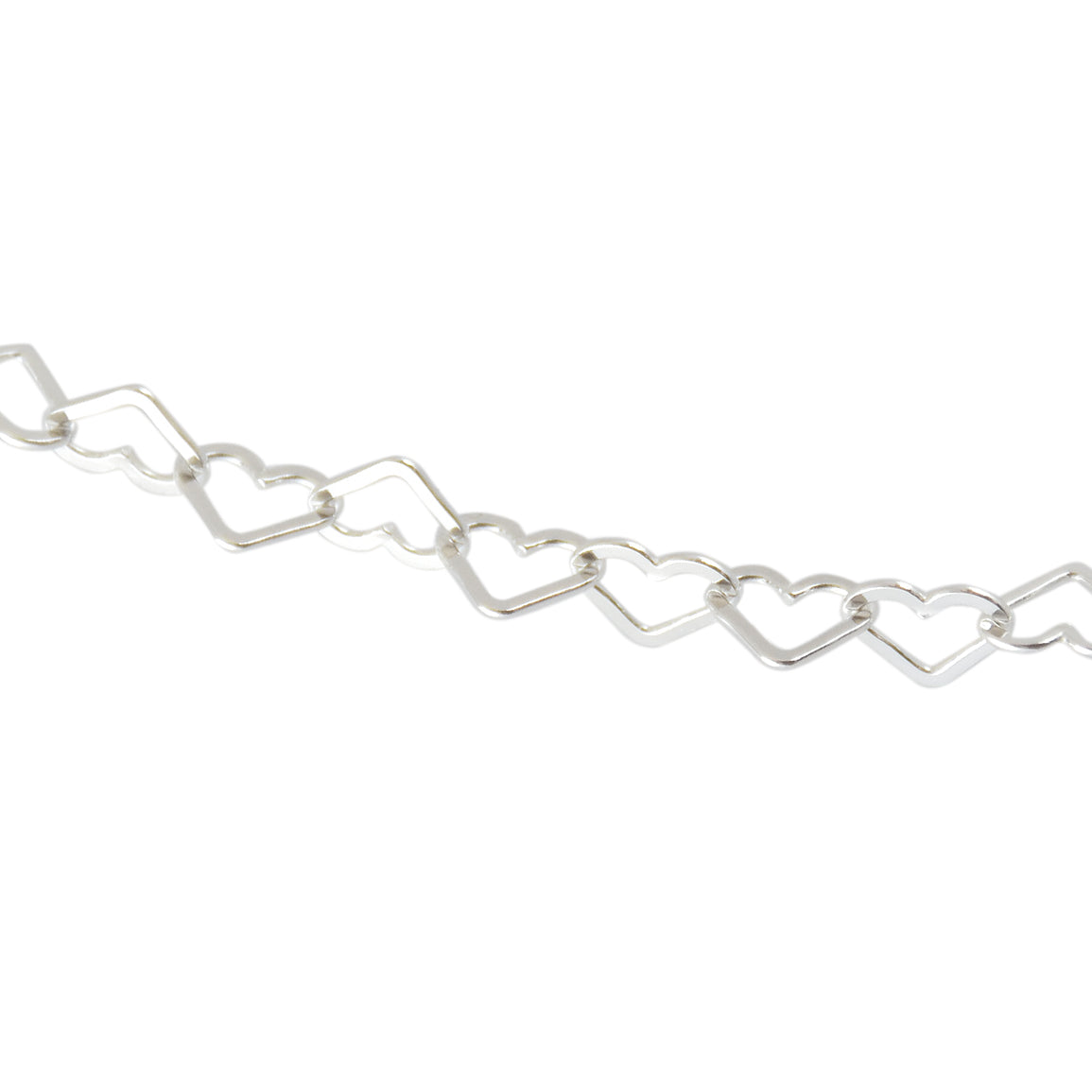 Collier argent maille coeur