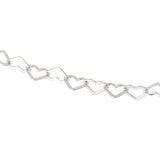 Collier argent maille coeur