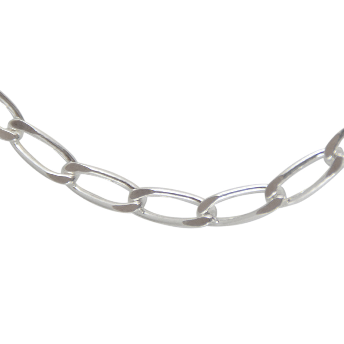 Bracelet argent maille cheval 4 faces