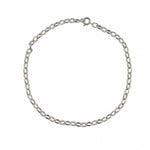 Bracelet de cheville argent 925 Jaseron oval