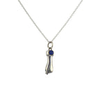 Luckyteam bijoux femme argent 925 collier mano figa lapis lazulis