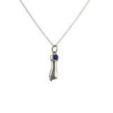 Luckyteam bijoux femme argent 925 collier mano figa lapis lazulis