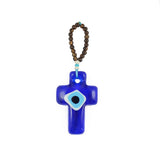 Blown glass wall eye cross