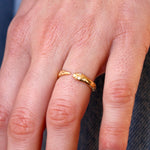 Bague serpent ouverte dorée à l’or fin 18k - Bagues