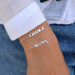Bracelet argent 925 Mama et coeur