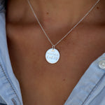 Collier argent 925 médaille maman chérie et coeur