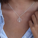 Collier argent 925 et arbre de vie ajouré
