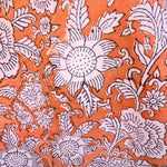 Tote bag Abricot & fleurs blanches - Sacs à main