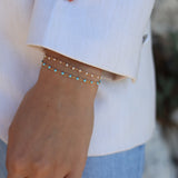 Bracelet doré Santa Maria pierres naturelles