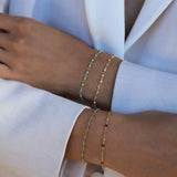 Bracelet doré Santa Maria pierres naturelles
