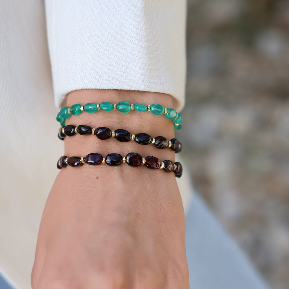 Bracelets pierres naturelles semi précieuses