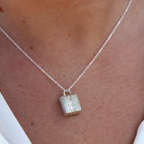 Collier argent 925 et boite porte bonheur