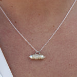 Collier argent 925 et talisman porte bonheur