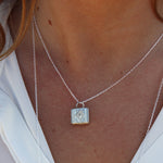 Collier argent 925 et boite porte bonheur