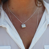 Collier argent 925 et boite porte bonheur