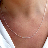 Collier argent maille cheval