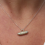 Collier argent 925 et petit talisman porte bonheur