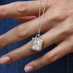 Collier argent 925 et boite porte bonheur