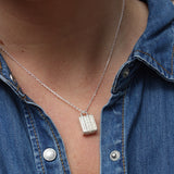 Collier argent 925 et boite porte bonheur