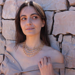 Collier doré maille marine ronde