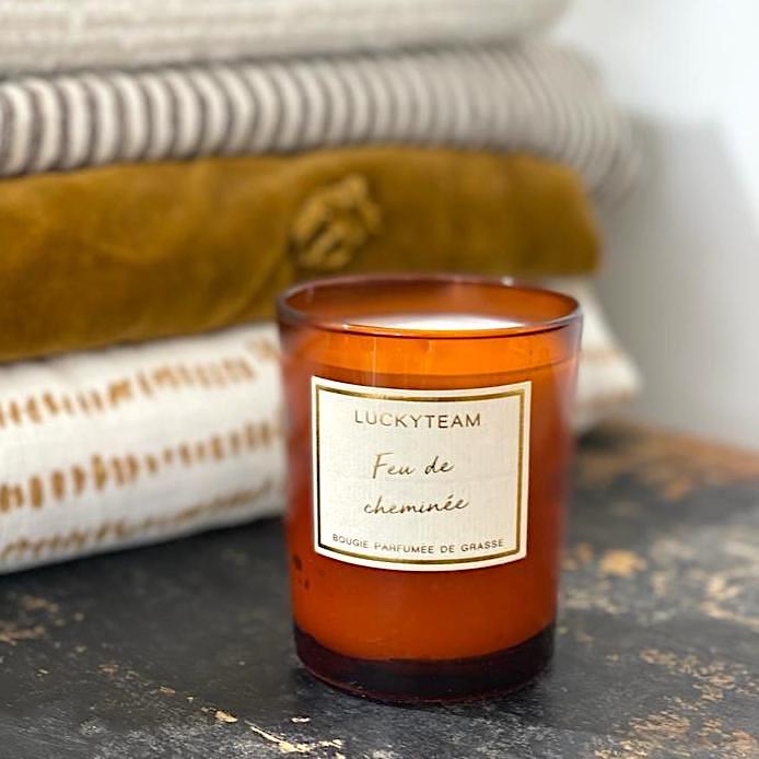 Bougie - Feu de cheminée