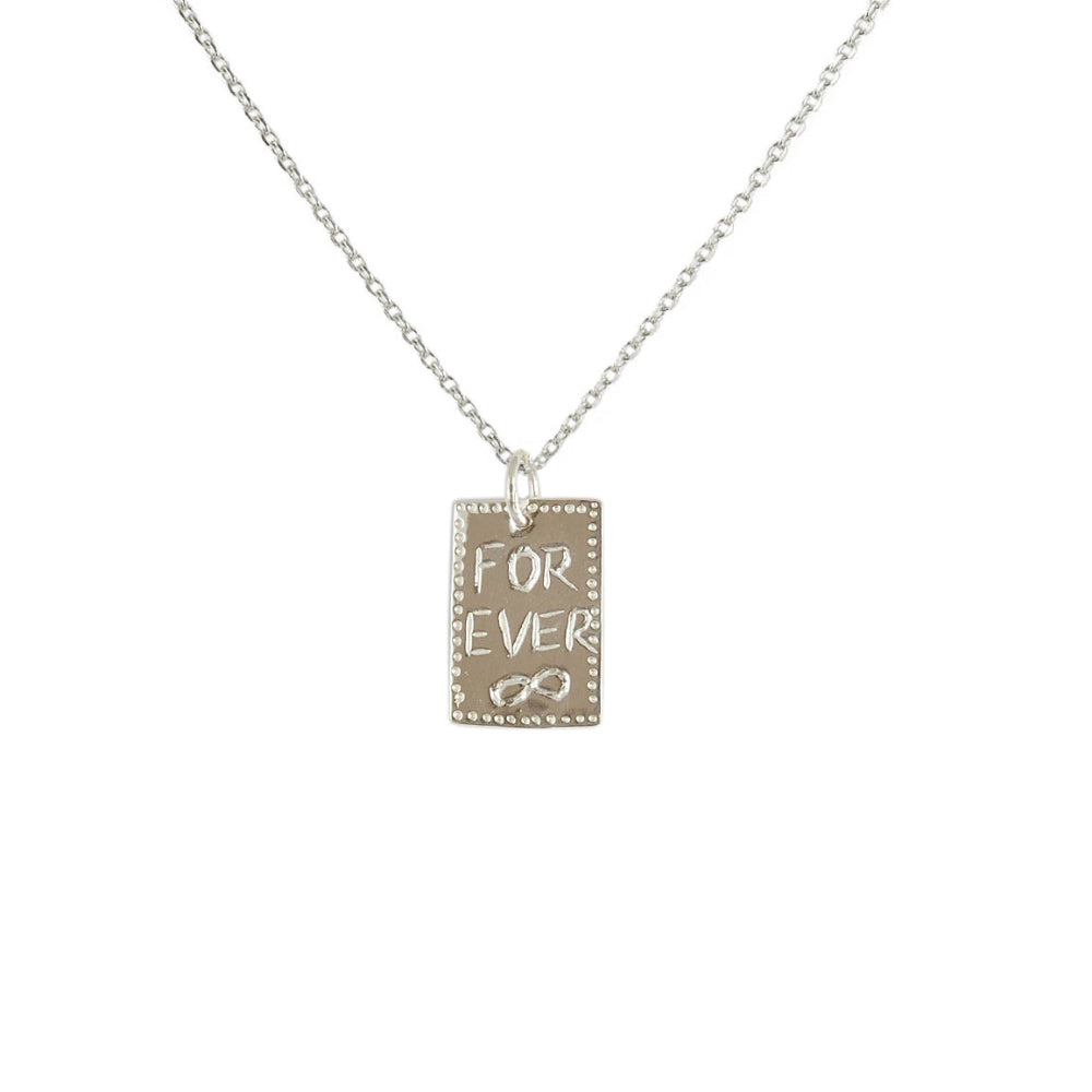 Collier argent 925 pendentif For ever and ever - Colliers