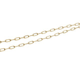 Collier doré clef 38 cm