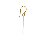 Boucles d'oreilles dorées ajourées feuilles texturées