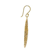 Boucles d'oreilles dorées rondes XL avec deux oiseaux