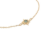 Bracelet doré étoile des vents et amazonite