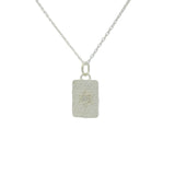 Collier en argent 925 etoile de david et zircon blanc 42 cm