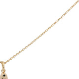 Collier doré poisson avec zircon 42 cm
