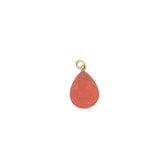 Charms doré Ganesh taillée dans l'onyx rouge